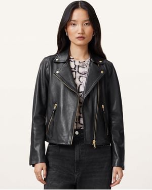 AllSaints – dalby – bikerjacke - Schwarz
