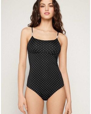 Tezenis Polka Dot Swimsuit - Black