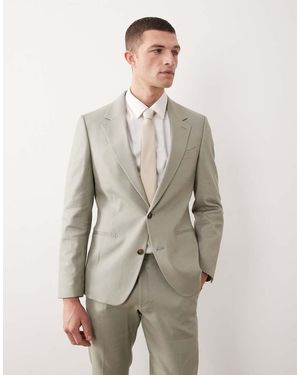 ASOS Skinny Suit Jacket - Natural