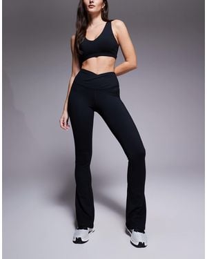 4505 Hourglass – icon – weiche, ausgestellte slim fit yoga-leggings - Blau