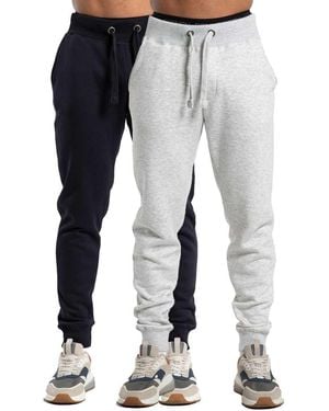 French Connection 2 Pack Cotton Blend Joggers - Blue