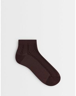 SUI AVA Sofie Ankle Socks - Brown
