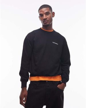 No Problemo Mini Logo Cotton Sweatshirt - Blue