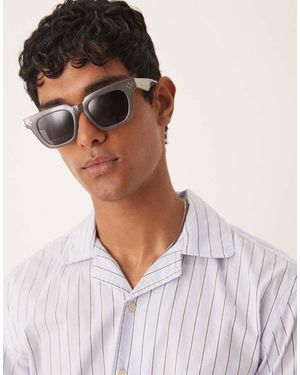ASOS Premium Chunky Square Sunglasses - Brown