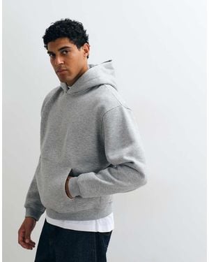ASOS Sudadera Con Capucha Extragrande Y Corte Boxy En - Gris