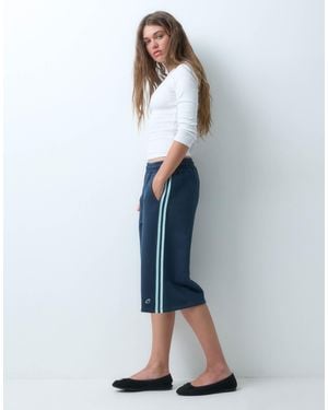 Collusion Lockere lange jersey-sportshorts - Blau