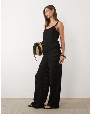 ASOS Pantalon au crochet - Noir