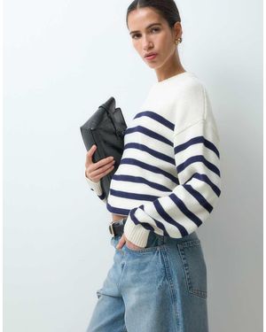 Gap Oversized Knitted Jumper - Blue