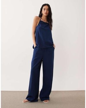 esmé studios Tie-front Beach Trousers - Blue