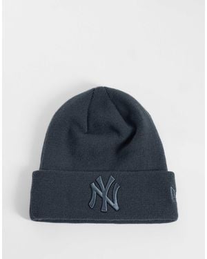 KTZ Ny yankees bonnet en maille à revers logo ton sur ton foncé - Bleu