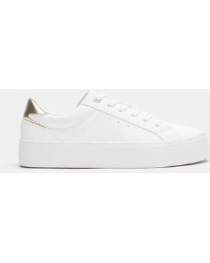 Pull&Bear Platform Trainers - Natural