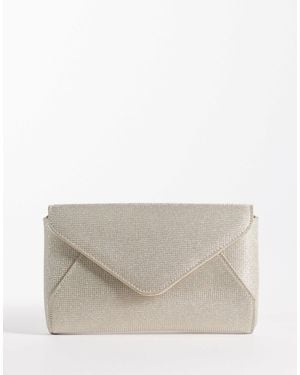 New Look – schimmernde clutch - Grau