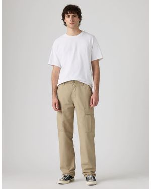 Levi's Xx Cargo Straight Lightweight Trousers - Natural