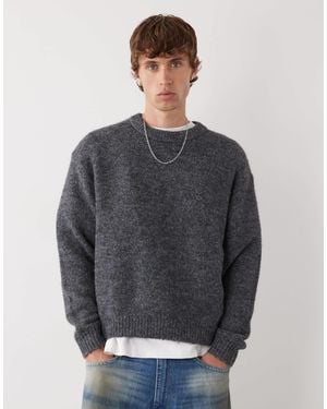 Weekday – pullover aus wollmix - Grau