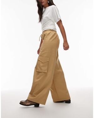 ASOS Utility Barrel Leg Cargo Trouser - Natural