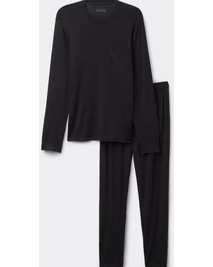 Intimissimi Long Micromodal Pyjamas - Black