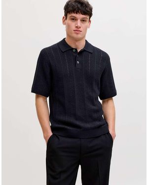 Jack & Jones Knitted Polo - Black