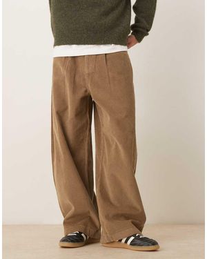 ASOS Oversized baggy Trousers - Natural