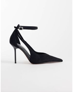 ASOS Progress Pattern Work Stiletto Court Shoes - White