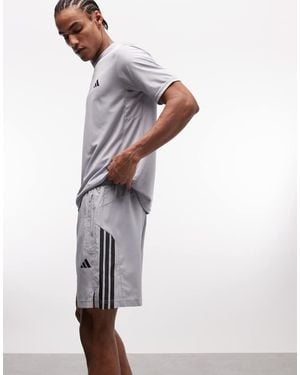 adidas Originals Adidas Training Shorts With 3 Stripes - White