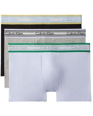 Calvin Klein Icon Cotton Stretch 3 Pack Trunks - Multicolour