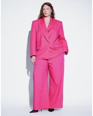 ASOS Curve Tailored Low Rise Mensy Trouser - Pink