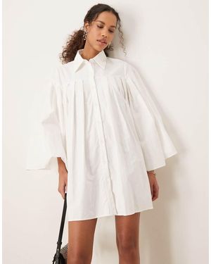 Ghospell Pleated Mini Dress - White