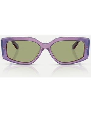 Vogue Rectangle Sunglasses With Lens - Multicolour