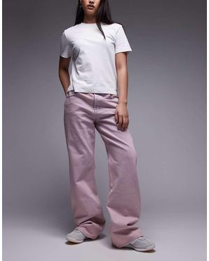 Tommy Hilfiger Mia Mid Rise Relaxed Straight Leg Jeans - Purple