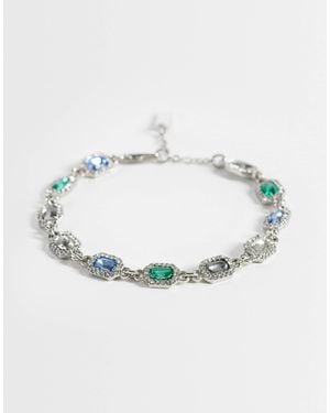 ASOS Stone Set Chain Bracelet - Metallic