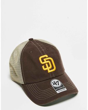 '47 – san diego padres – trucker-baseballkappe - Braun