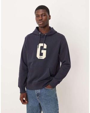 GANT Varsity G Logo Hoodie - Blue