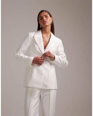 ASOS Structured Blazer With Deep Pockets - Gray