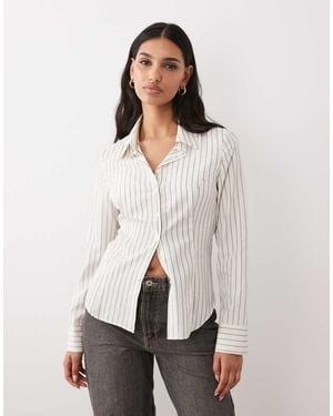 ASOS Cinch Waist Shirt - Natural