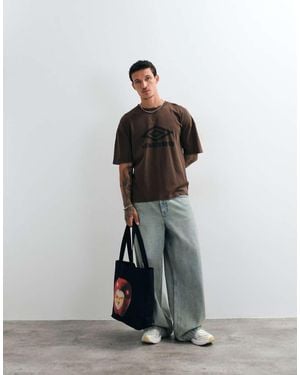 Umbro Washed Boxy Tee - Brown