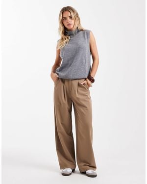 Miss Selfridge Tailored Wide Leg Trouser - Green