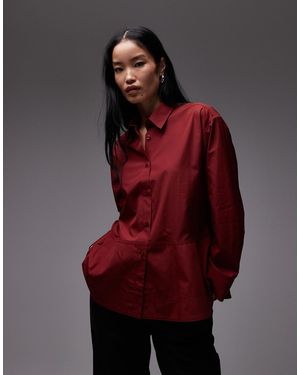 ARKET Peplum Shirt - Red