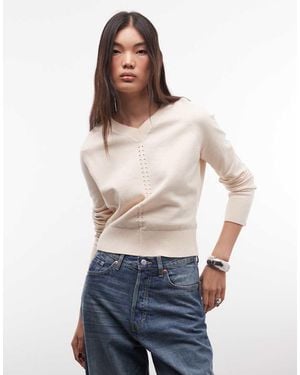 Monki Knitted Jumper - White