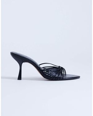 TOPSHOP Simba Strappy Mule High Sandals - Blue