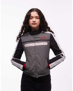 Collusion Gewatteerd Motorcross Jack - Zwart