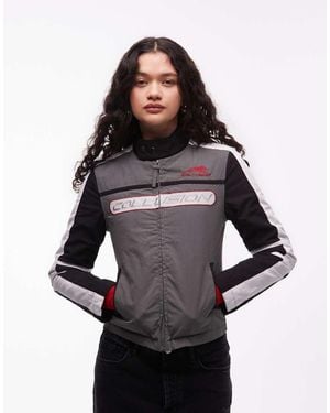 Collusion Padded Motorcross Jacket - Black