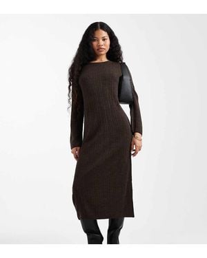 Only Petite Knitted Midaxi Dress - Black