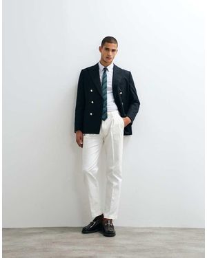 ASOS Regular Fit Stripe Shirt - White