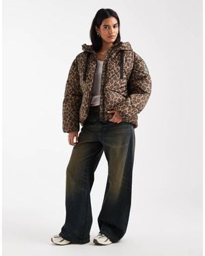 ONLY Short Puffer Coat - Brown