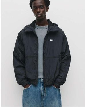 Pull&Bear Lightweight Stwd Raincoat - Blue