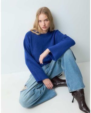 Threadbare Jersey De Punto Con Cuello Redondo En Azul