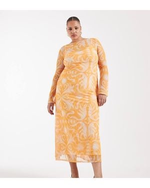 Never Fully Dressed Cairo Reversible Mesh Maxi Dress - Metallic