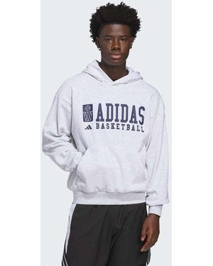 adidas Originals Basketball Graphic Hoodie - White