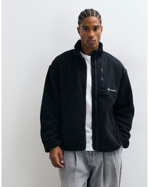 Champion Polar-fleece-oberteil mit durchgehendem reißverschluss - Blau