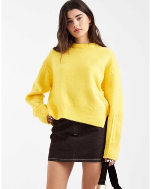 ASOS – kastiger pullover - Gelb